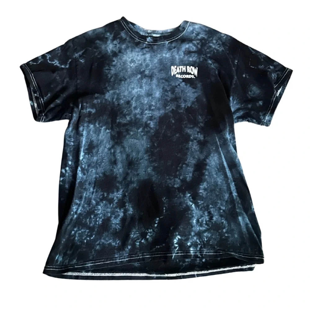 Death Row Records T-Shirt | Blue Tie Dye | Size L